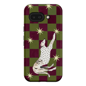 Check Greyhound Green Printed Phone Cases Google Pixel 9A / Armoured by Lisa Hu - The Dairy