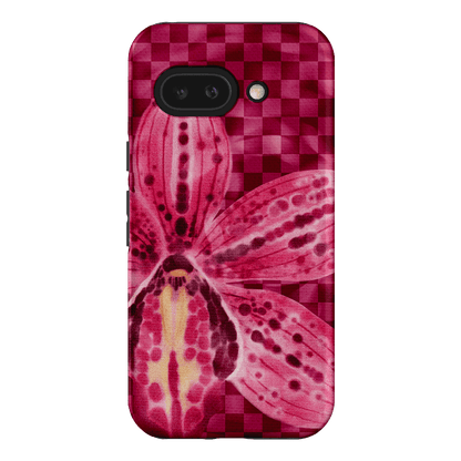 Check Orchid Printed Phone Cases Google Pixel 9A / Armoured by Sally Hungerford - The Dairy