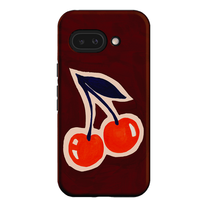 Cherries Printed Phone Cases Google Pixel 9A / Armoured by Studio Bon - The Dairy