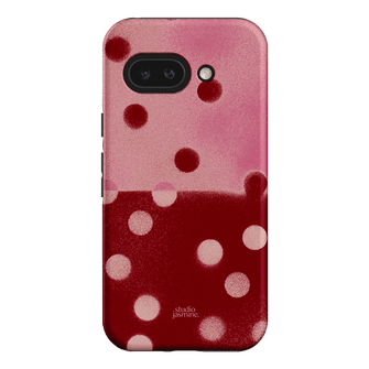 Cherry Polka Dot Printed Phone Cases Google Pixel 9A / Armoured by Jasmine Dowling - The Dairy
