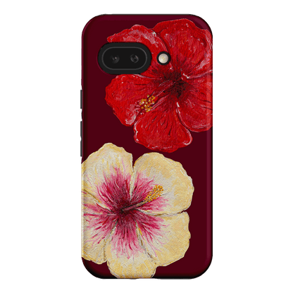 Hibiscus Flower Printed Phone Cases Google Pixel 9A / Armoured by BG. Studio - The Dairy