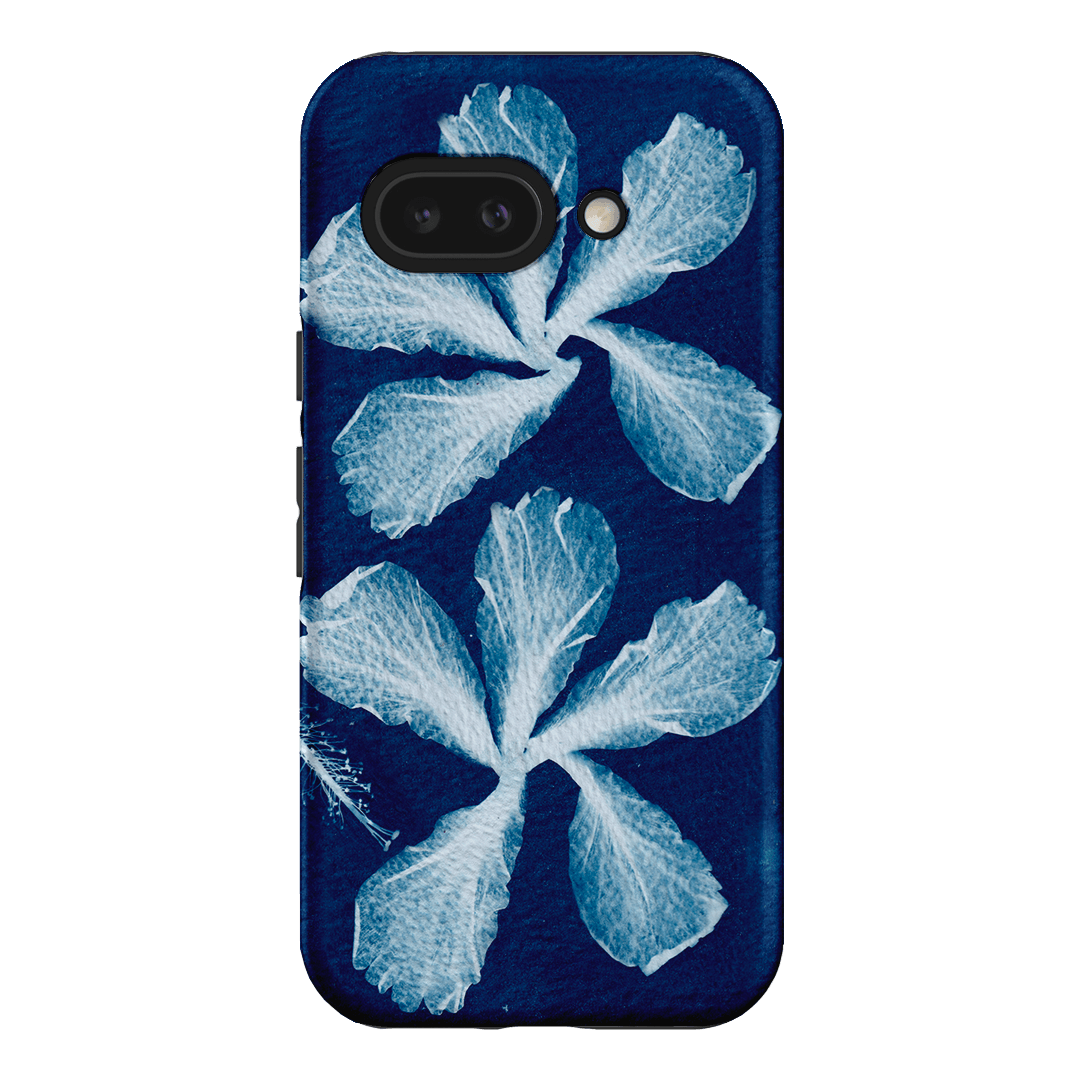 Hibiscus Cyanotype Printed Phone Cases Google Pixel 9A / Armoured by Sally Hungerford - The Dairy