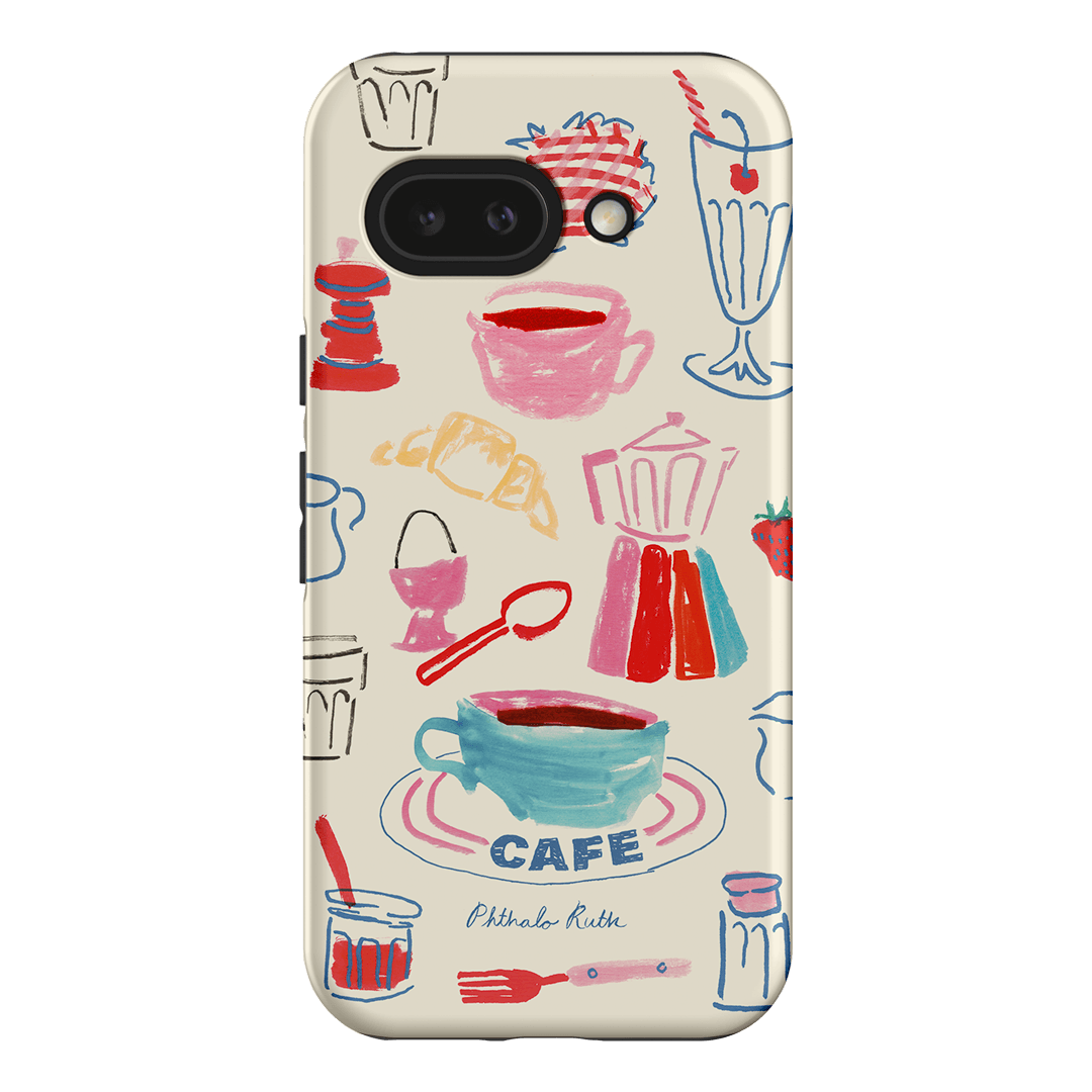 Home Cafe Printed Phone Cases Google Pixel 9A / Armoured by Phthalo Ruth - The Dairy