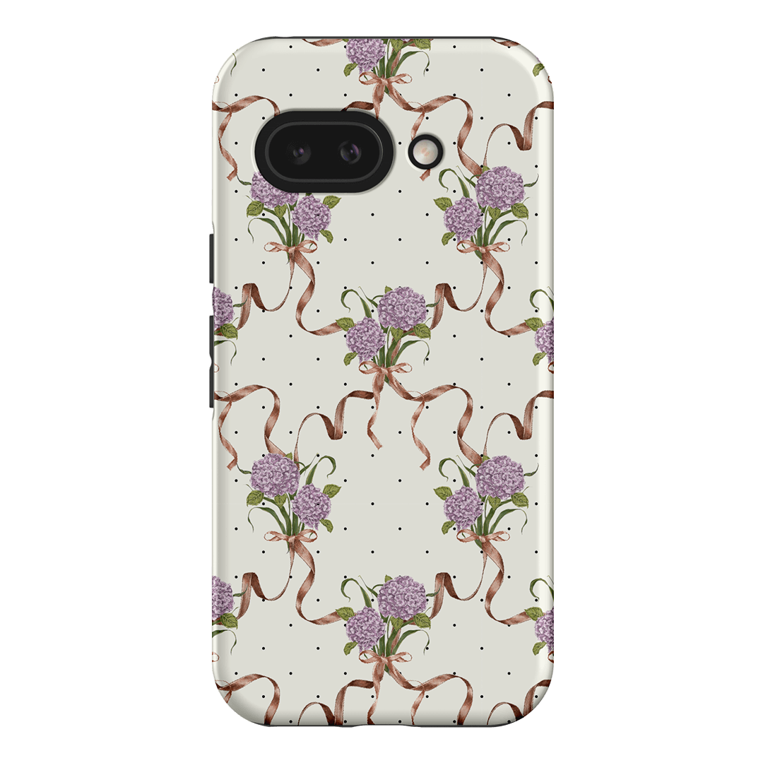 Hydrangea Ribbon Printed Phone Cases Google Pixel 9A / Armoured by Veronica Tucker - The Dairy