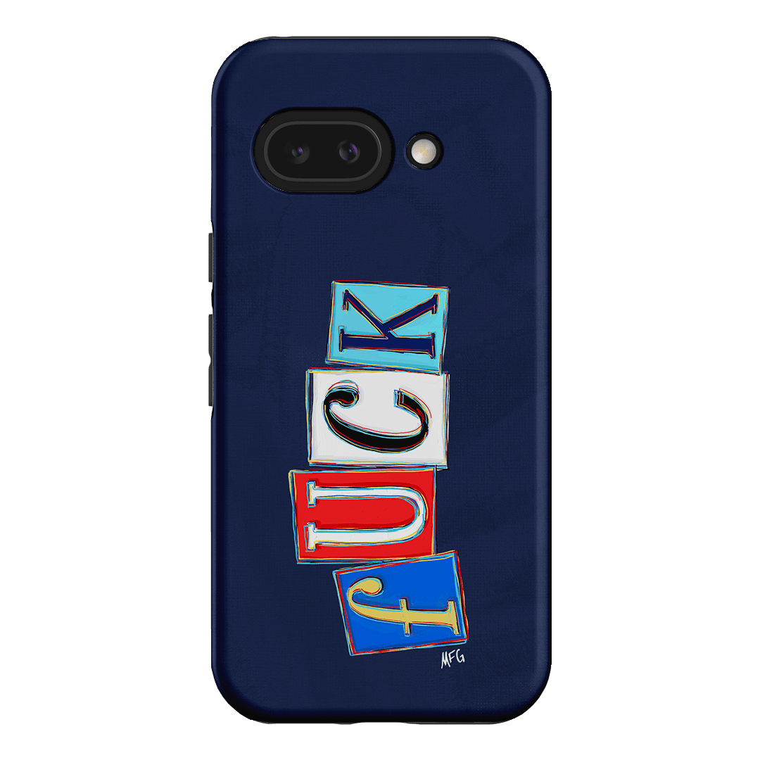 Lil Fcks Blue Printed Phone Cases Google Pixel 9A / Armoured by Margarbs Art - The Dairy