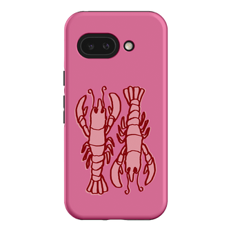 Lobster Love Pink Printed Phone Cases Google Pixel 9A / Armoured by The Dairy - The Dairy