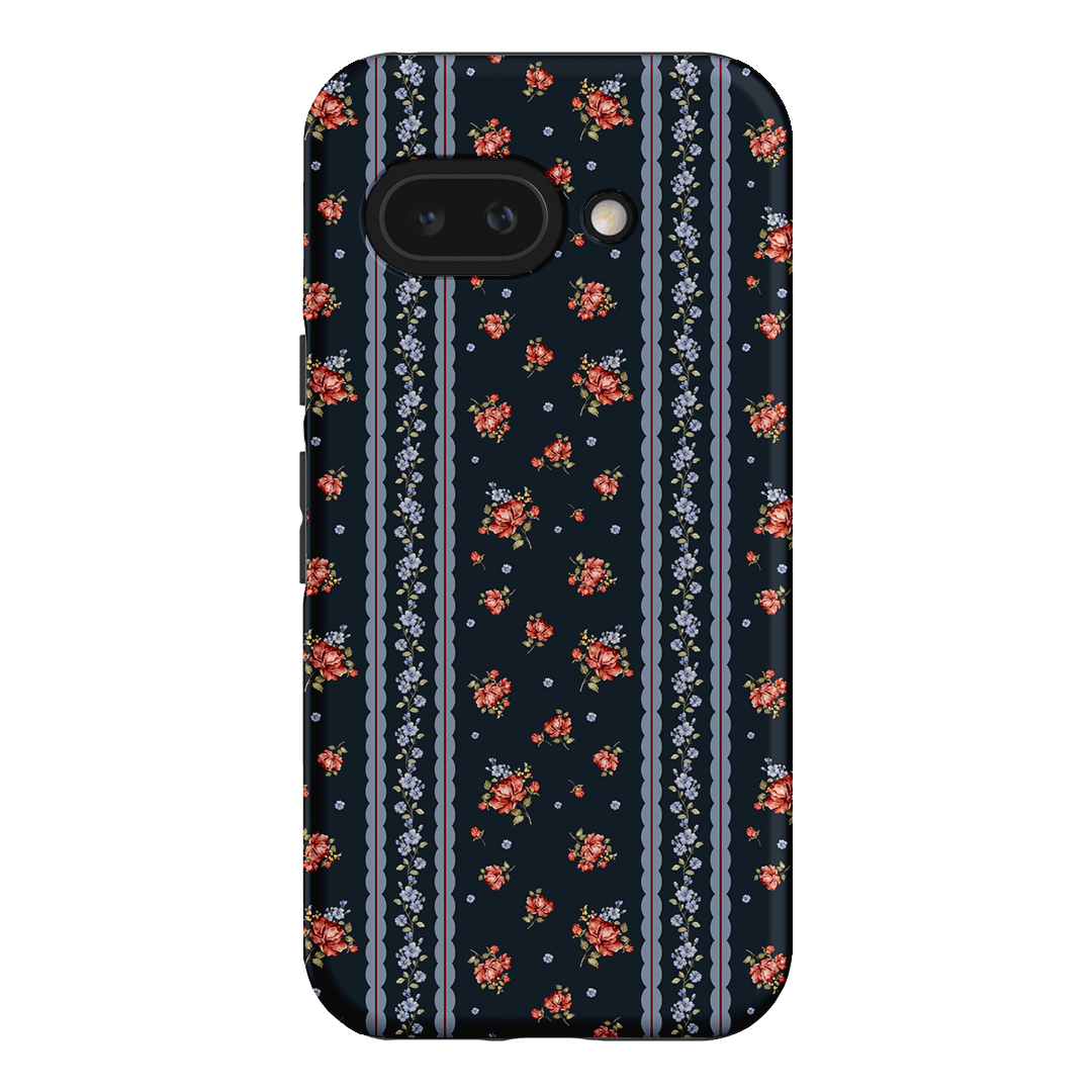 Midnight Stripe Printed Phone Cases Google Pixel 9A / Armoured by Kasiags Art - The Dairy