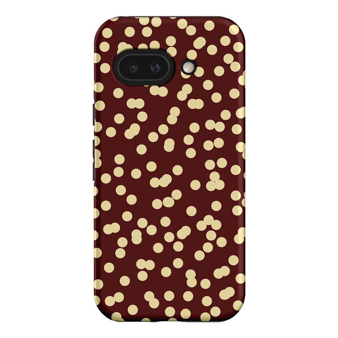 Mini Confetti Burgundy Butter Printed Phone Cases Google Pixel 9A / Armoured by Veronica Tucker - The Dairy