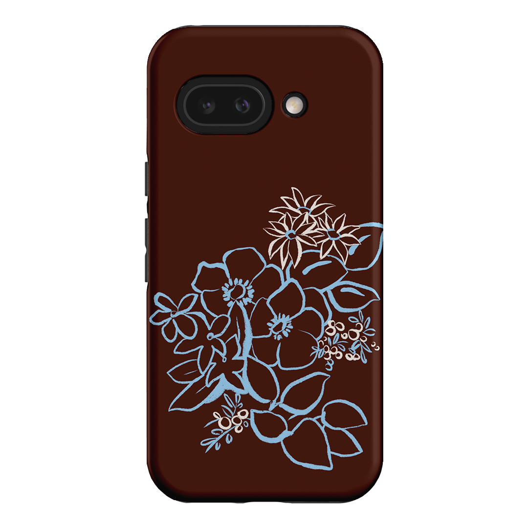 Mocha Posy Printed Phone Cases Google Pixel 9A / Armoured by Typoflora - The Dairy