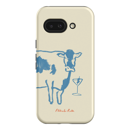 Mootini Blue Printed Phone Cases Google Pixel 9A / Armoured by Phthalo Ruth - The Dairy