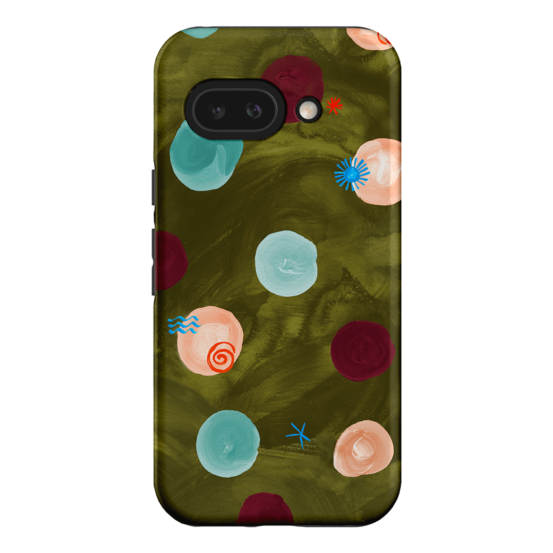 Olive Spot Printed Phone Cases Google Pixel 9A / Armoured by Charlie Taylor - The Dairy
