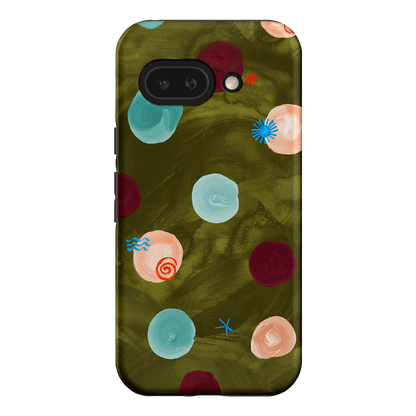 Olive Spot Printed Phone Cases Google Pixel 9A / Armoured by Charlie Taylor - The Dairy