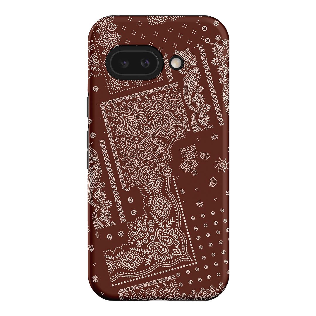 Paisley Cinnamon Printed Phone Cases Google Pixel 9A / Armoured by The Dairy - The Dairy