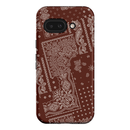 Paisley Cinnamon Printed Phone Cases Google Pixel 9A / Armoured by The Dairy - The Dairy