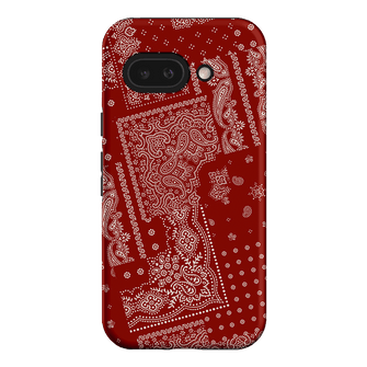 Paisley Crimson Printed Phone Cases Google Pixel 9A / Armoured by The Dairy - The Dairy