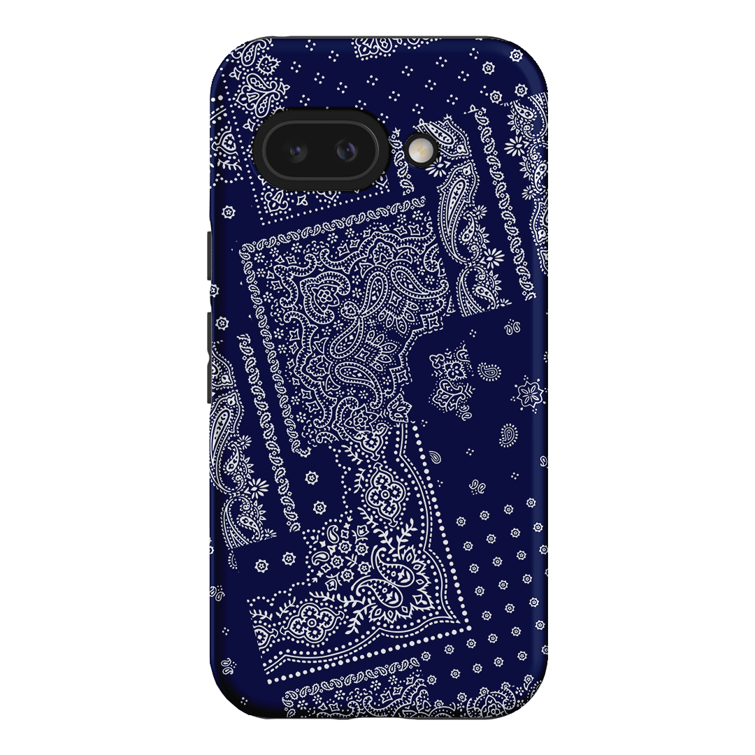 Paisley Indigo Printed Phone Cases Google Pixel 9A / Armoured by The Dairy - The Dairy