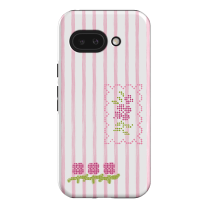 Patchwork Pink Printed Phone Cases Google Pixel 9A / Armoured by Kayla Carr - The Dairy
