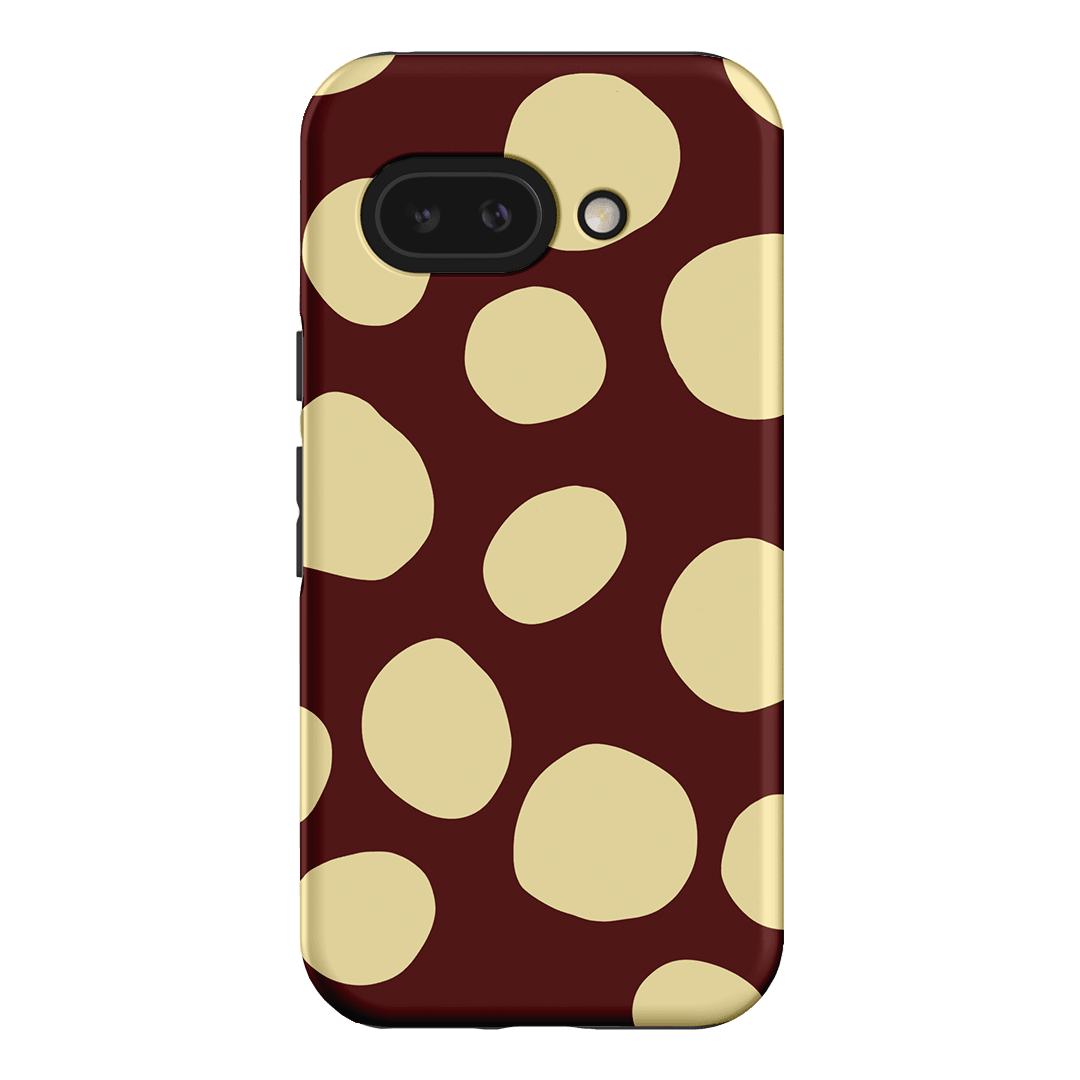 Pebbles Burgundy Butter Printed Phone Cases Google Pixel 9A / Armoured by Veronica Tucker - The Dairy