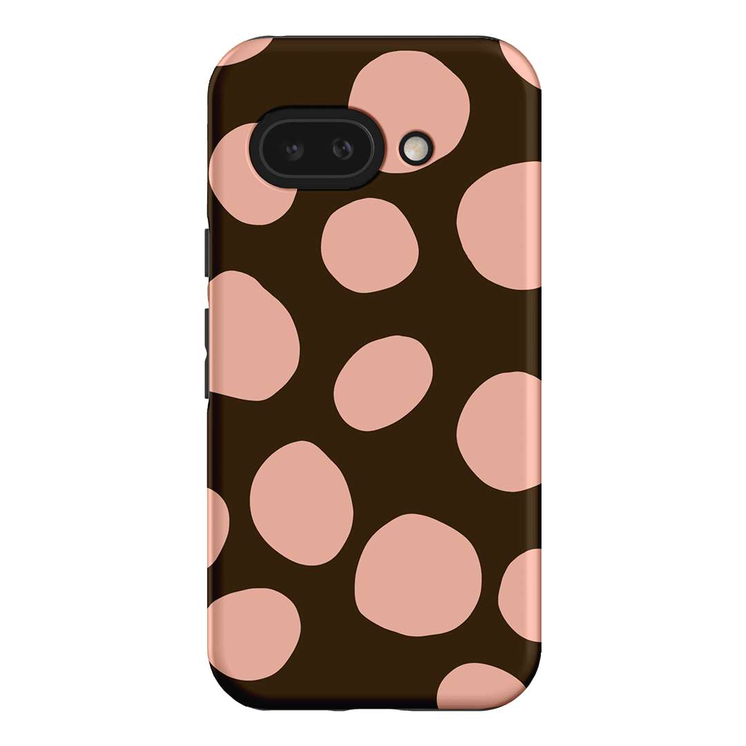Pebbles Chocolate Pink Printed Phone Cases Google Pixel 9A / Armoured by Veronica Tucker - The Dairy