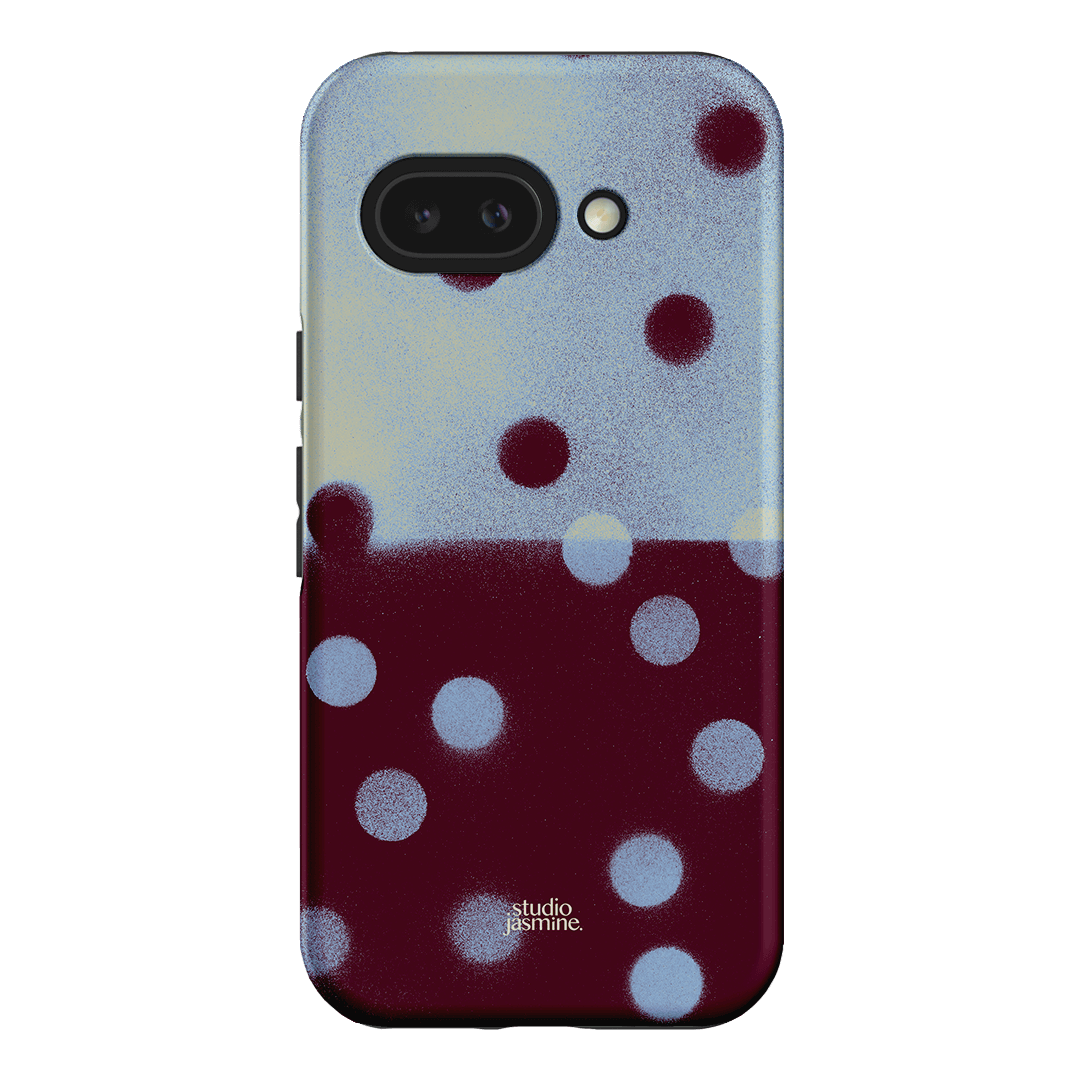 Plum Polka Dot Printed Phone Cases Google Pixel 9A / Armoured by Jasmine Dowling - The Dairy