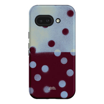 Plum Polka Dot Printed Phone Cases Google Pixel 9A / Armoured by Jasmine Dowling - The Dairy