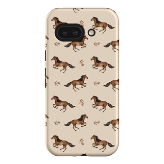 Running Horse Printed Phone Cases Google Pixel 9A / Armoured by Kasiags Art - The Dairy