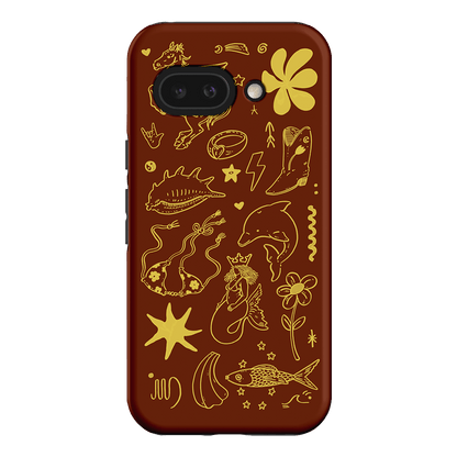 Spiced Cowboy Chocolate Printed Phone Cases Google Pixel 9A / Armoured by Easty Beasty - The Dairy
