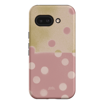 Strawberry Polka Dot Printed Phone Cases Google Pixel 9A / Armoured by Jasmine Dowling - The Dairy