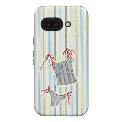 Stripe Tankini Printed Phone Cases Google Pixel 9A / Armoured by Kayla Carr - The Dairy