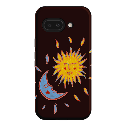 Sun & Moon Plum Printed Phone Cases Google Pixel 9A / Armoured by BG. Studio - The Dairy