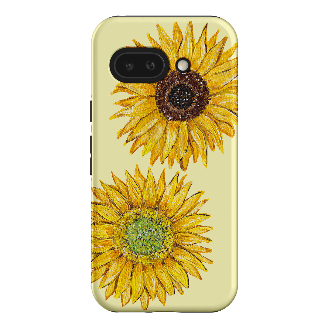 Sunflower Yellow Printed Phone Cases Google Pixel 9A / Armoured by BG. Studio - The Dairy