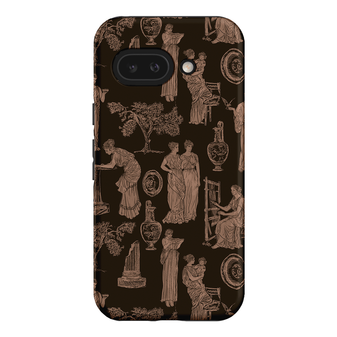 Symposium Burnt Umber Printed Phone Cases Google Pixel 9A / Armoured by Veronica Tucker - The Dairy