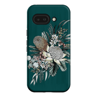 Teal Native Printed Phone Cases Google Pixel 9A / Armoured by Typoflora - The Dairy