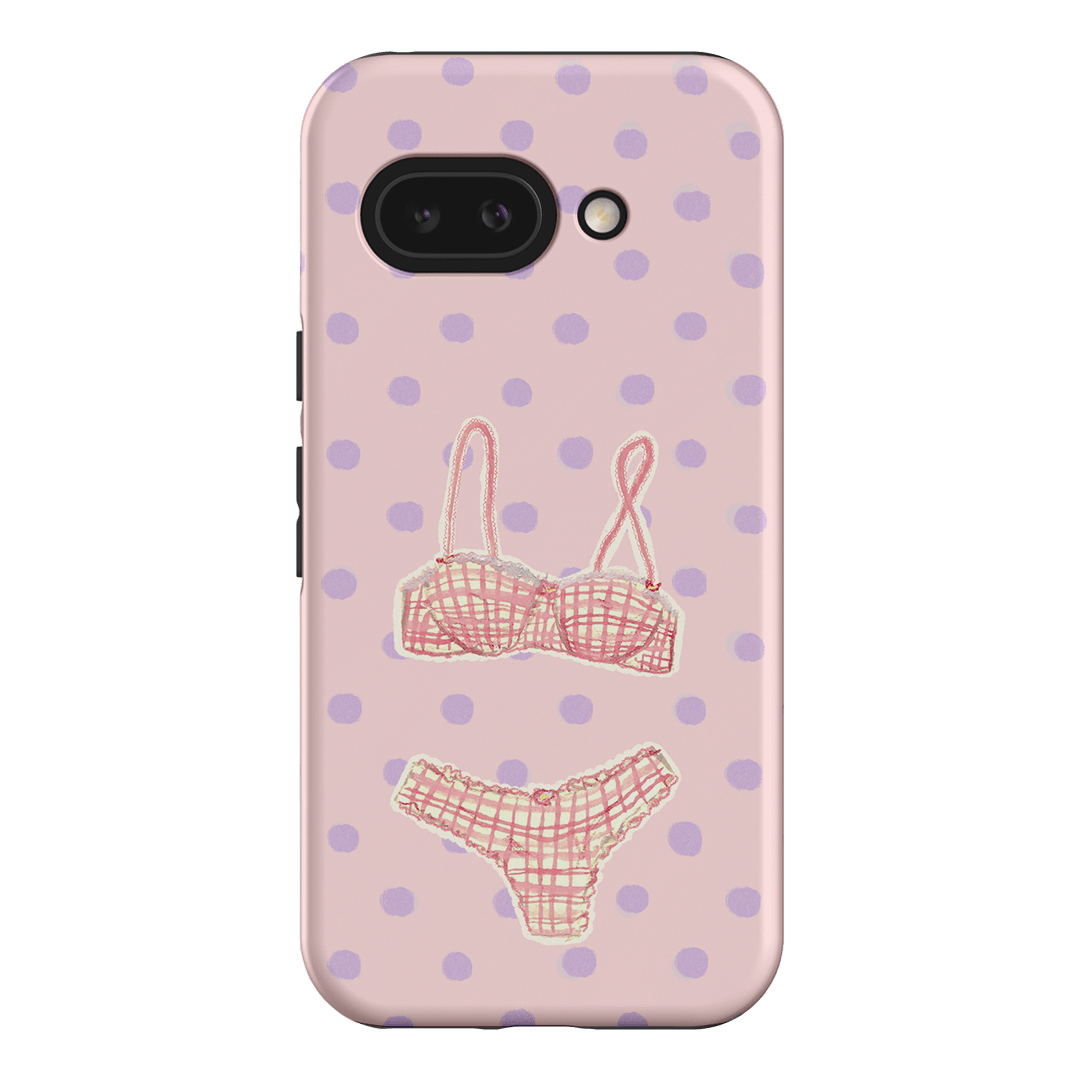 Vintage Gingham Printed Phone Cases Google Pixel 9A / Armoured by Kayla Carr - The Dairy