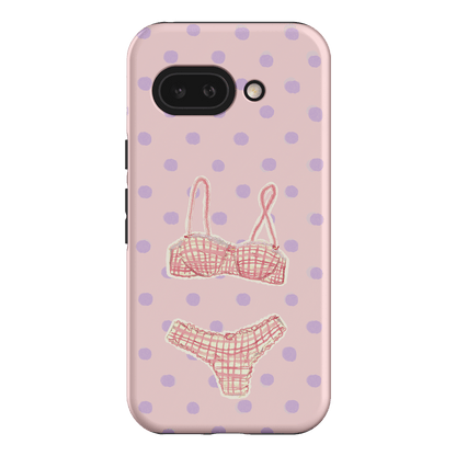 Vintage Gingham Printed Phone Cases Google Pixel 9A / Armoured by Kayla Carr - The Dairy