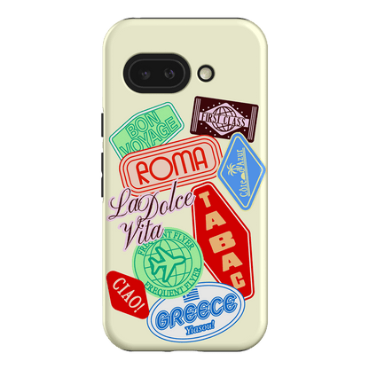 Well Travelled Printed Phone Cases Google Pixel 9A / Armoured by The Dairy - The Dairy