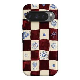 Afternoon Mezze Maroon Printed Phone Cases Google Pixel 9 Pro / Armoured by Charlie Taylor - The Dairy