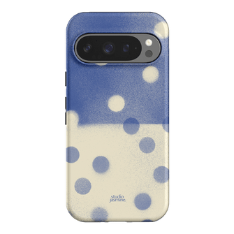 Bleu Polka Dot Printed Phone Cases Google Pixel 9 Pro / Armoured by Jasmine Dowling - The Dairy