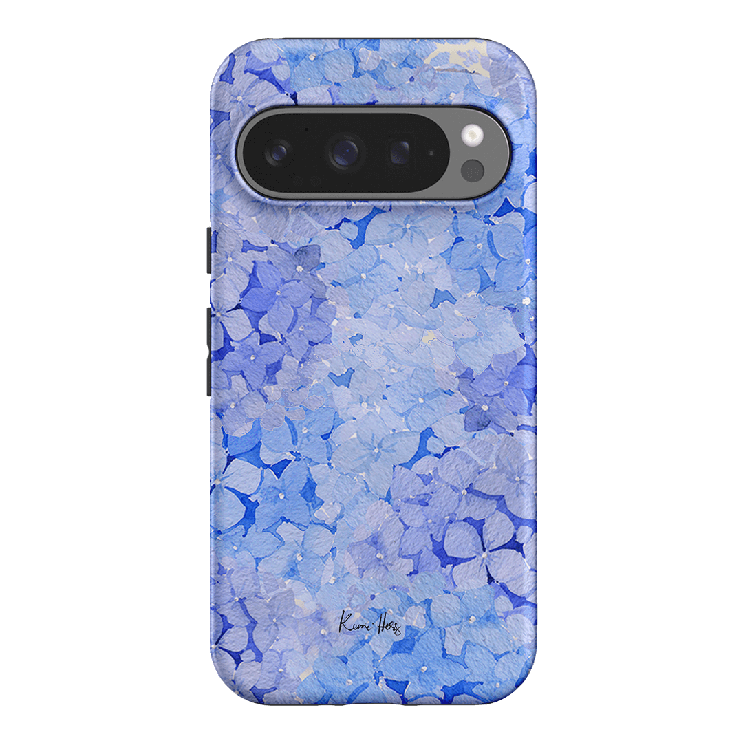 Hydrangea Blue Printed Phone Cases Google Pixel 9 Pro / Armoured by Kerrie Hess - The Dairy