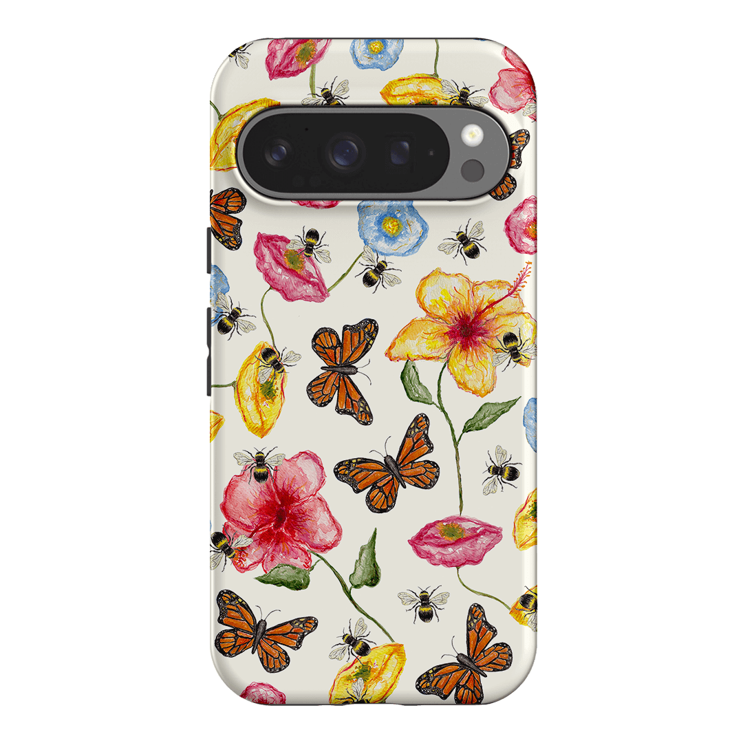 Butterflies & Bees Printed Phone Cases Google Pixel 9 Pro / Armoured by BG. Studio - The Dairy