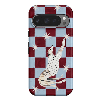 Check Greyhound Blue Printed Phone Cases Google Pixel 9 Pro / Armoured by Lisa Hu - The Dairy