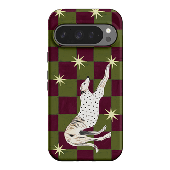 Check Greyhound Green Printed Phone Cases Google Pixel 9 Pro / Armoured by Lisa Hu - The Dairy