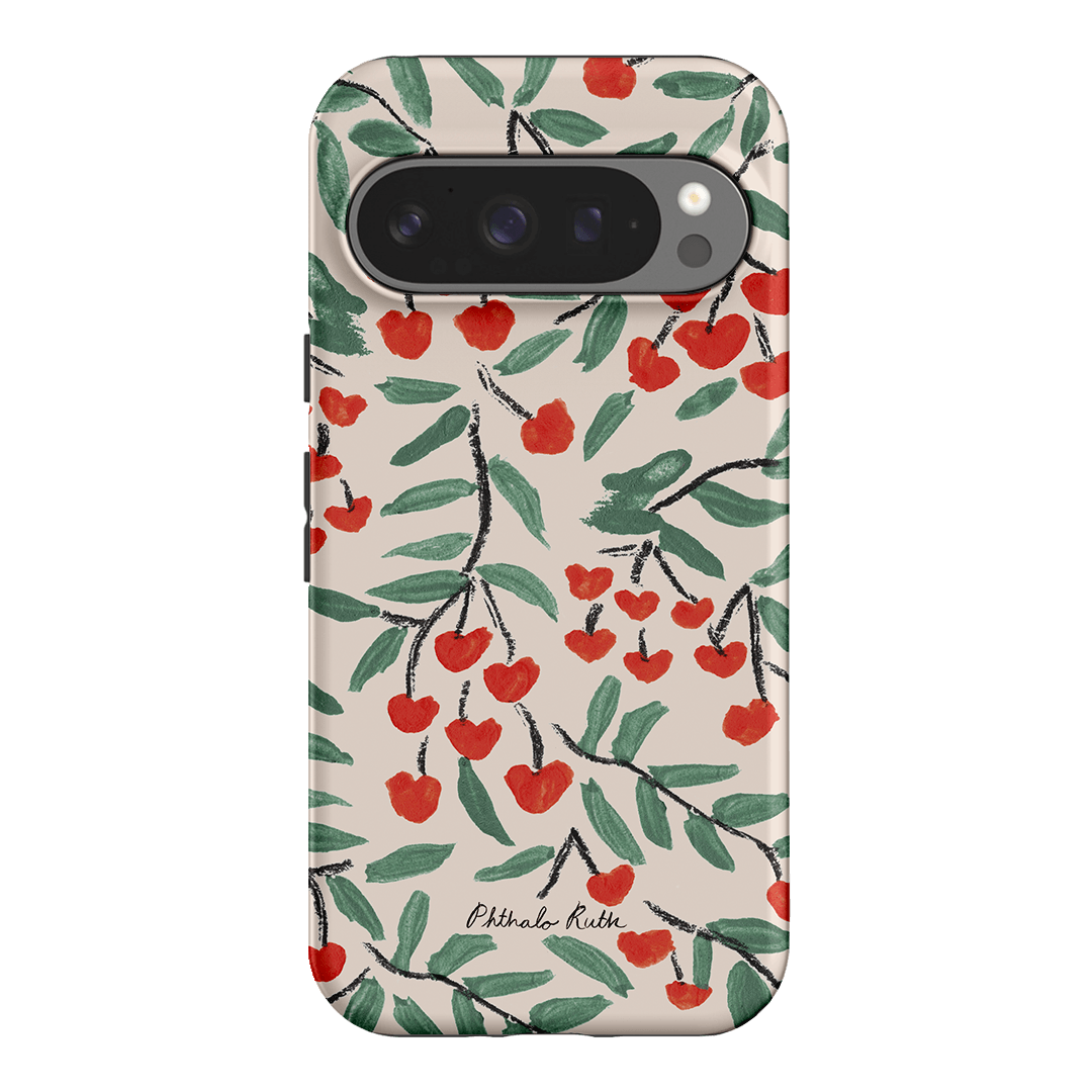 Cherry Love Printed Phone Cases Google Pixel 9 Pro / Armoured by Phthalo Ruth - The Dairy