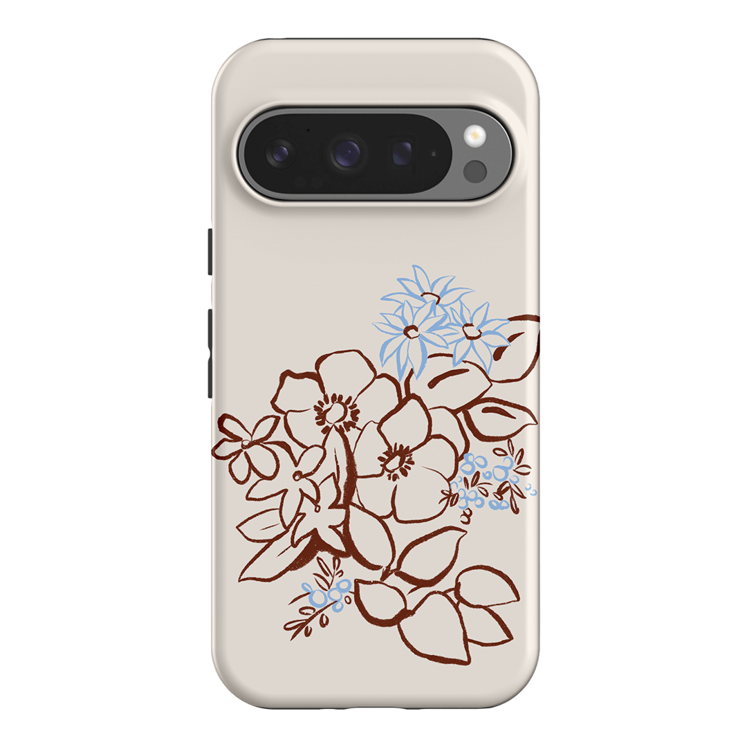 Cream Posy Printed Phone Cases Google Pixel 9 Pro / Armoured by Typoflora - The Dairy