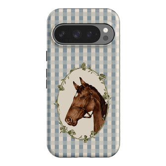Gingham Horse Printed Phone Cases Google Pixel 9 Pro / Armoured by Kasiags Art - The Dairy