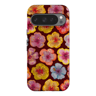 Hibiscus Holiday Rouge Printed Phone Cases Google Pixel 9 Pro / Armoured by BG. Studio - The Dairy