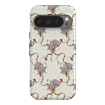 Hydrangea Ribbon Printed Phone Cases Google Pixel 9 Pro / Armoured by Veronica Tucker - The Dairy