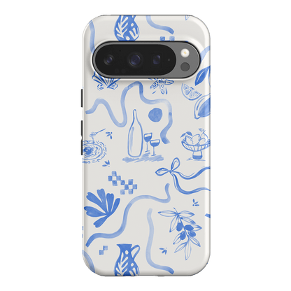 Mediterranean Wave Printed Phone Cases Google Pixel 9 Pro / Armoured by Charlie Taylor - The Dairy