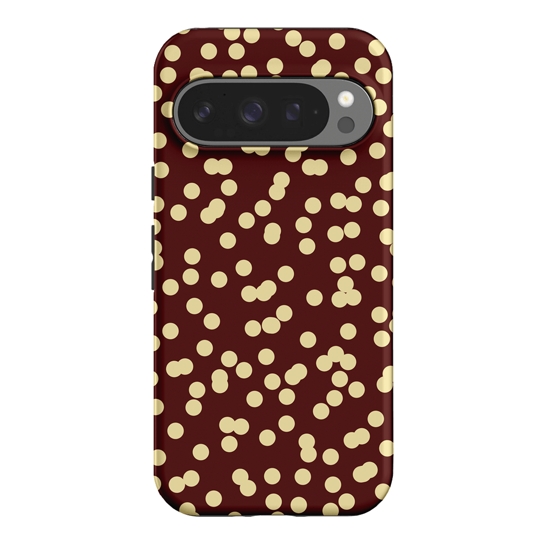 Mini Confetti Burgundy Butter Printed Phone Cases Google Pixel 9 Pro / Armoured by Veronica Tucker - The Dairy