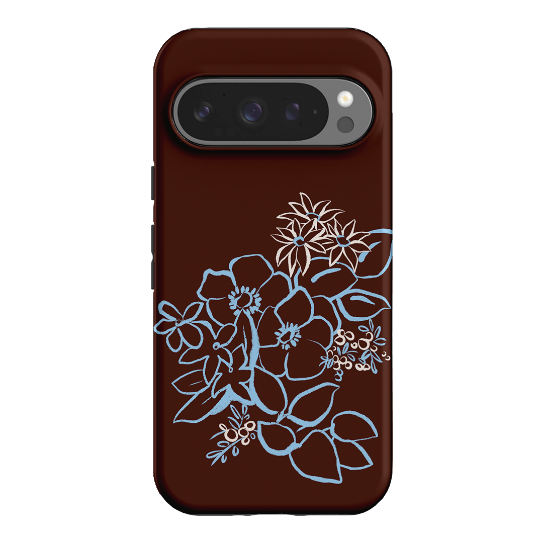 Mocha Posy Printed Phone Cases Google Pixel 9 Pro / Armoured by Typoflora - The Dairy